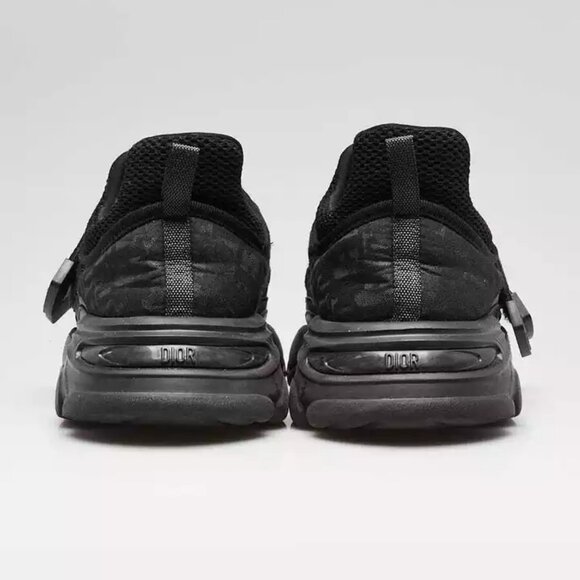 Christian Dior Black Tech Fabric/Suede D-Wander Sneakers Size 5.5/36 345-050725 - Picture 3 of 5